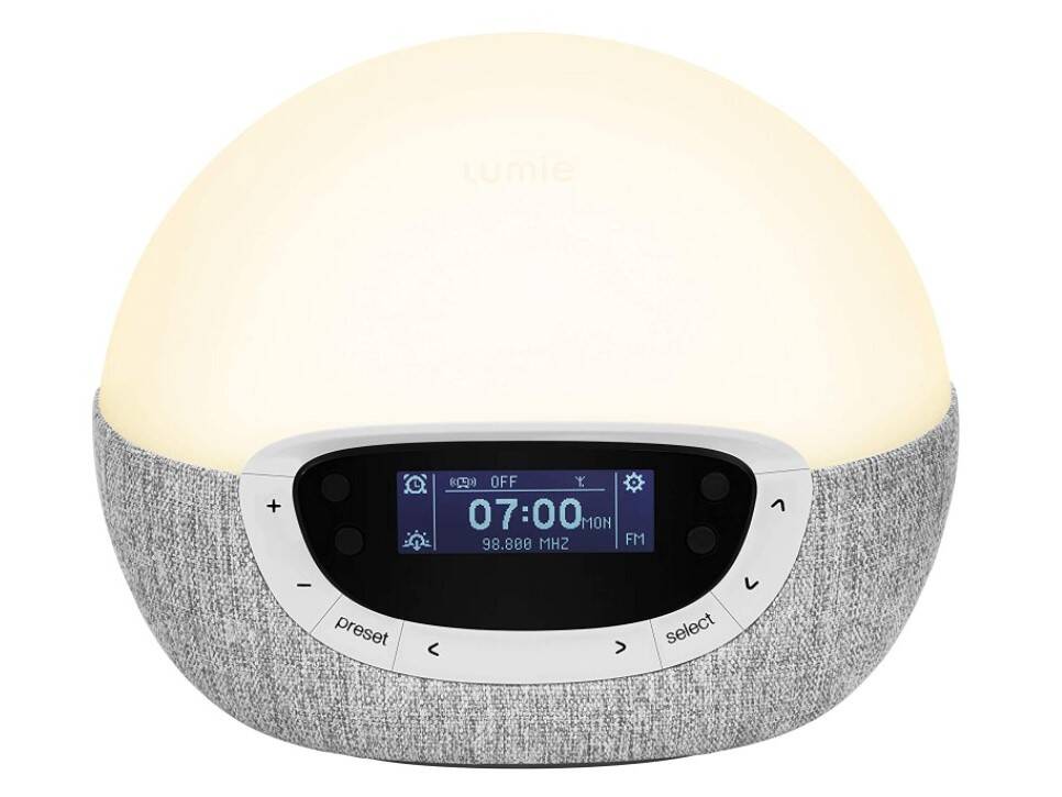 radio reveil lumineux lumie bodyclock shine 300